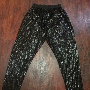 Kardashian’s sequenced pants